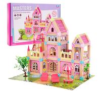 Casa in Legno per Principesse con Blocchi e Accessori
