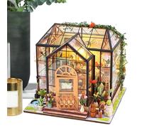 Casa in Miniatura | Kit Costruzione Modello Serra con Mobili e Colla per Attrezzi | Modello in Legno Fatto a Mano per Progetti | Decorazione per Casa Natale Compleanno