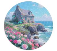 Casa in pietra coperta di fiori Jigsaw Puzzle Impossibili 1000 Pezzi vista Decorazione Per La Casa. Giochi Rilassamento E Intelligence Per Adulti E Ragazzi Da 14 Anni 1000pcs (67.5x67.5cm)