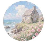 Casa in pietra coperta di fiori Puzzle Impossibili 1000 Pezzi vista Decorazione Per La Casa. Giochi Rilassamento E Intelligence Per Adulti E Bambini Da 12 Anni 1000pcs (67.5x67.5cm)