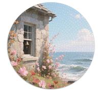 Casa in pietra coperta di fiori Puzzle Impossible 1000 Pezzi vista Decorazione Per La Casa. Giochi Rilassamento E Intelligence Per Adulti E Ragazzi Da 14 Anni 1000pcs 67.5x67.5cm)