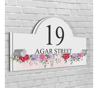 Casa Insegna/Placca Orientale Forma Numero Porta Strada Nome Acrilico Vetro