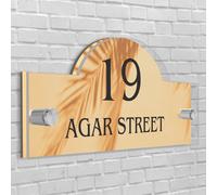 Casa Insegna/Placca Orientale Forma Numero Porta Strada Nome Acrilico Vetro