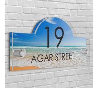 Casa Insegna/Placca Orientale Forma Numero Porta Strada Nome Acrilico Vetro