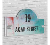 Casa Insegna/Placca Orientale Forma Numero Porta Strada Nome Acrilico Vetro