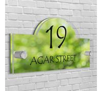 Casa Insegna/Placca Orientale Forma Numero Porta Strada Nome Acrilico Vetro