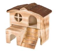 Casa Kasja, topi, legno di corteccio/fiammato, 18 × 16 × 12 cm