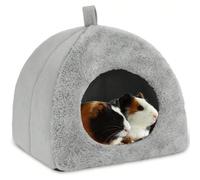 Casa-letto per porcellini d'India, cuccetta calda, rifugio per criceti, tana grande per conigli nani, ricci, draghi barbuti, nido invernale, accessori per gabbie di criceti 31 cm,26 cm,36 cm,37 cmPoli