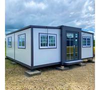 Casa minuscola espandibile modulare pieghevole del contenitore di 20ft 40ft | Il design pratico combina soggiorno, camera da letto, cucina e bagno per esigenze abitative flessibili