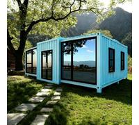 Casa minuscola moderna prefabbricata piccola casa per la casa espandibile | Casa prefabbricata con spazio abitativo espandibile con bagno completo e cucina per le vacanze, pensione, cabina off-grid