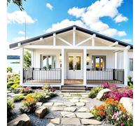 Casa minuscola modulare pieghevole della piccola casa della villa 20ft 40ft | Il layout moderno degli interni offre comode aree soggiorno per famiglia, ospiti, alloggi per vacanze
