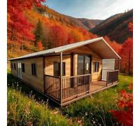 Casa minuscola prefabbricata con interno flessibile per le applicazioni | Casa contenitore con camera da letto, cucina e bagno, ideale per abitazioni familiari, uso degli ospiti