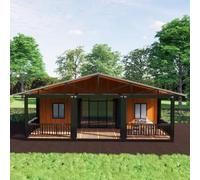 Casa minuscola prefabbricata di lusso da 40FT in cui vivere per adulti con 3 camere da letto, cucina completa e bagno, casa espandibile del contenitore, ville piccole case per vacanze in fattoria