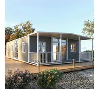 Casa mobile domestica piccola del contenitore espandibile pieghevole del | Il layout multiuso funziona bene per soggiorni in famiglia, camera degli ospiti, cabina ufficio, casa vacanze o progetti di