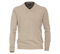 Casa Moda - Maglione da uomo con scollo a V (004430), Beige champagne, 5XL