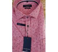 Casa Moda Nuova Camicia In Lino A Maniche Corte Berry 2XL 3XL 4XL 5XL 6XL 7XL