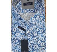 CASA MODA Nuova Estate Blu Floreale Manica Corta Camicia 2xl 3XL4XL5XL6XL 7XL