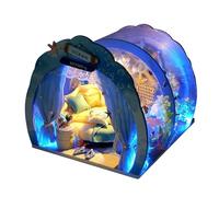 Casa Modello Casa In Miniatura - Piccola Casa Delle Bambole Tunnel Marino | Casa Delle Bambole Unica con Tunnel Marino con Mobili, Luce a LED, Piccola Casa Delle Bambole, Decorazione Arte Romantica