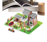 Casa Modello | Puzzle Architettonico Modello Giocattolo,Cottage in Miniatura per Creare Da Sé, per Ragazze Ragazzi Adolescenti Arredamento Soggiorno Camera da Ufficio Camera