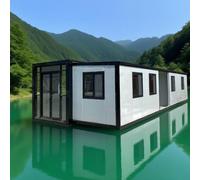 Casa modulare del contenitore, casa prefabbricata con layout espandibile ideale come piccola casa per vivere per adulti, perfetta per traslochi stagionali e avventure all'aperto con caratteristiche di
