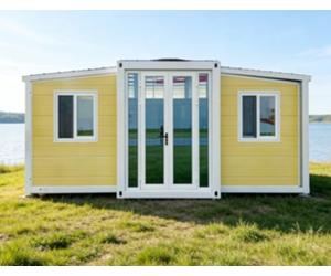 Casa modulare del contenitore - Piccola casa espandibile con bagno e cucina | Villa prefabbricata per adulti | Residenza permanente in acciaio ad alta resistenza - 6,1 m/12,2 m