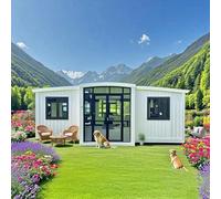 Casa modulare durevole Tiny Home, piccola casa costruita con 2 camere da letto e cucina completa, eccellenti case minuscole in cui vivere per adulti, case prefabbricate in vendita per uso residenziale