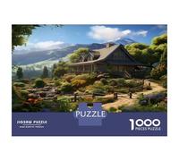 Casa Montagna Puzzle 1000 Pezzi Adulti In Casa Montagna cartone Resistente, Un Set Di Puzzle A Rompicapo Per Brain Training Puzzle, Ideale Per Arredo Parete, Enigma Del Regalo Di Natale 38x26cm/1000