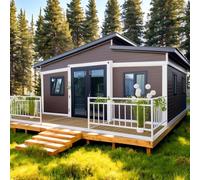 Casa multiuso in vendita, casa prefabbricata ideale come piccola casa in cui vivere per adulti, perfetta per uffici in cortile e alloggi per gli ospiti con design versatile