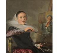 Casa Muro Stampa Poster - Judith Leyster - Autoritratto - A4, A3, A2, A1, A0
