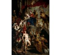 Casa Muro Stampa Poster- Peter Paul Rubens - Madonna IN Trono - A4,A3,A2,A1