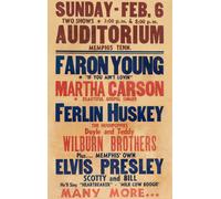 Casa Muro Stampa - Vintage Concert Concerto Poster - Elvis Presley - A4,A3,A2,A1