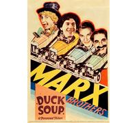 Casa Muro Stampa - Vintage Film Poster - Anatra Zuppa Marx Brothers -A4 , A3