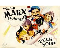 Casa Muro Stampa - Vintage Film Poster -anatra Zuppa Marx BROTHERS-A4, A3, A2,
