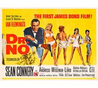 Casa Muro Stampa - Vintage Film Poster- Dr No James Bond 2 -A4 ,A3,A2 ,A1