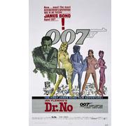 Casa Muro Stampa - Vintage Film Poster - Dr No James Bond - A4,A3,A2,A1