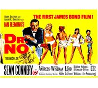 Casa Muro Stampa - Vintage Film Poster - James Bond Dr No - A4,A3,A2,A1