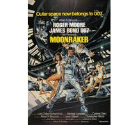 Casa Muro Stampa - Vintage Film Poster - James Bond Moonraker - A4,A3,A2,A1