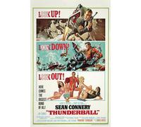 Casa Muro Stampa - Vintage Film Poster -james Bond Thunderball -A4 ,A3,A2 ,A1