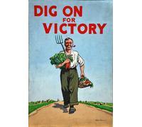 Casa Muro Stampa -vintage Guerra Poster - Dig Su Per Vittoria -A4 ,A3,A2 ,A1