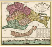 Casa Muro Stampa - Vintage Mappa Poster - Dettagliato 1729 Venezia - A2,A1,A0