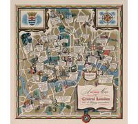 Casa Muro Stampa - Vintage Mappa Poster - Literary London - A4, A3, A2, A1, A0
