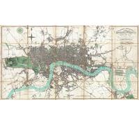 Casa Muro Stampa - Vintage Mappa Poster - London 1806 - A4, A3, A2, A1, A0