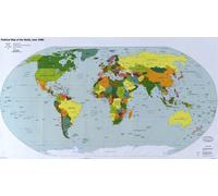 Casa Muro Stampa - Vintage Mappa Poster - Mondo Politica 1998 - A4,A3,A2,A1,A0