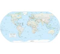 Casa Muro Stampa - Vintage Mappa Poster - Mondo Politica 2016 - A4,A3,A2,A1,A0