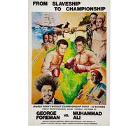 Casa Muro Stampa -vintage Sport Poster - Muhammad Ali Contro Foreman -A4 ,A3,A2,