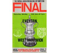 Casa Muro Stampa - Vintage SPORTS Poster - Fa Coppa Final 1968 Everton - A4-A1