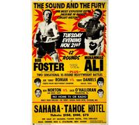 Casa Muro Stampa - Vintage SPORTS Poster - Muhammad Ali Contro Foster - A4,A3,A2