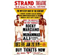 Casa Muro Stampa -vintage SPORTS Poster - Muhammad Ali Contro Marciano - A4, A3,