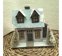 Casa Natalizia con Glitter e Luce Led - Decorazioni Natalizie, Home Decor