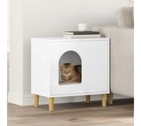 Casa per Gatti Bianco Lucido 51 x 30 x 52 cm